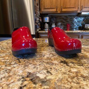 Sanita Red Clog Shoes  457406W
